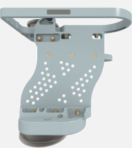 Hillaero LAERDAL FAA certified mountable bracket for Air Ambulance Airmed Helicopter or Fixed Wing Aircraft FRONT
